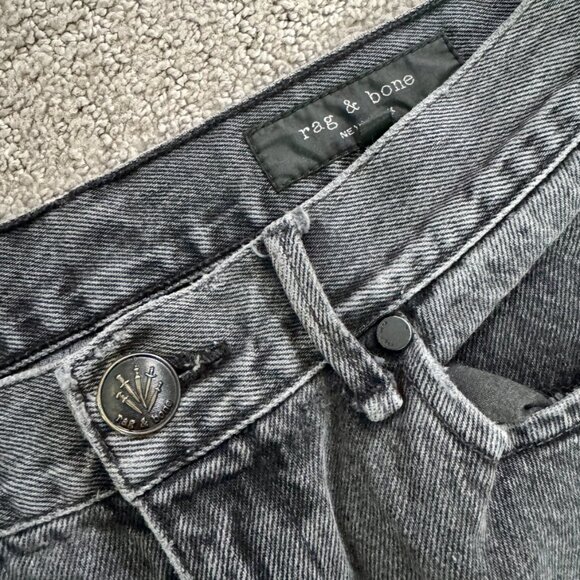 Rag & Bone Dylan Jeans Gray Kuro Size 26 - Picture 3 of 8